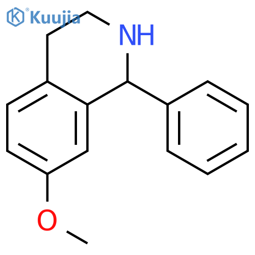 7-methoxy-1-phenyl-1,2,3,4-tetrahydroisoquinoline structure