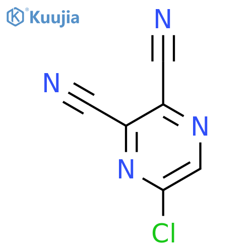 5-chloropyrazine-2,3-dicarbonitrile structure