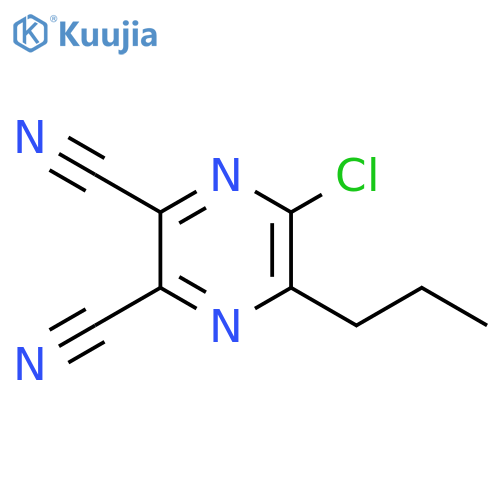 2,3-Pyrazinedicarbonitrile, 5-chloro-6-propyl- structure