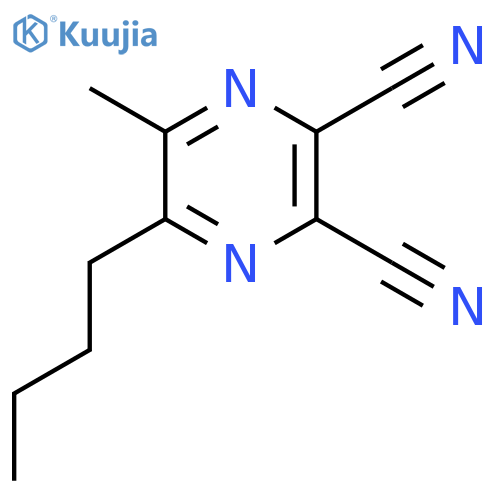 5-Butyl-6-methylpyrazine-2,3-dicarbonitrile structure