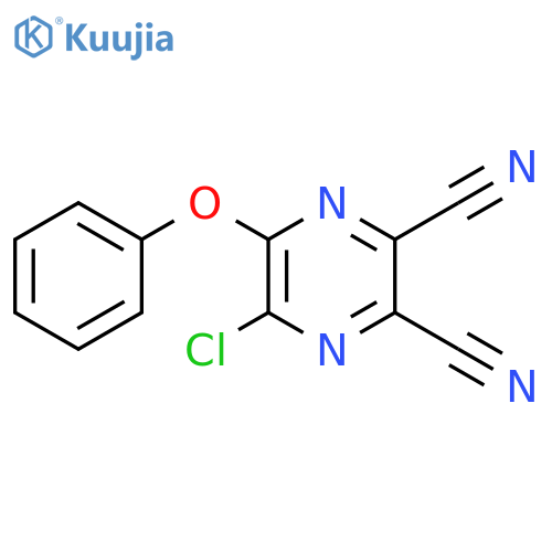 2,3-Pyrazinedicarbonitrile, 5-chloro-6-phenoxy- structure