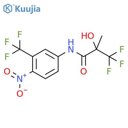 3,3,3-Trifluoro-2-hydroxy-2-methyl-N-[4-nitro-3-(trifluoromethyl)phenyl]propanamide structure