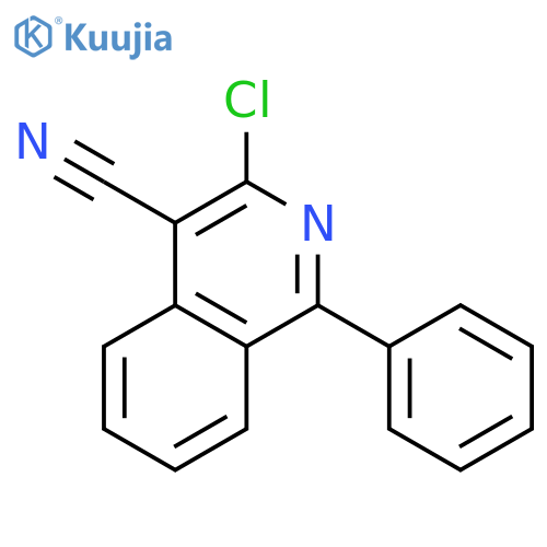 3-Chloro-1-phenylisoquinoline-4-carbonitrile structure