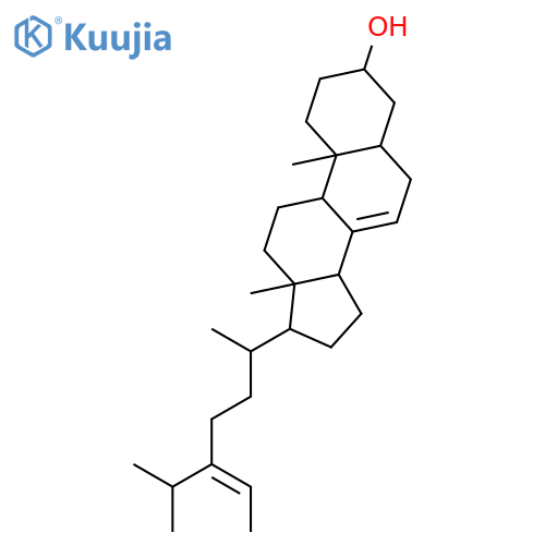 (3beta,24Z)-stigmasta-7,24(28)-dien-3-ol structure