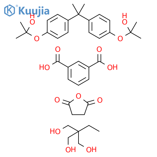 1,3-Benzenedicarboxylicacid,polymerwithdihydro-2,5-furandione,2-ethyl-2-(hydroxymethyl)-1,3-propanedioland2,2'-[(1-methylethylidene)bis(4,1-phenyleneoxy)]bis[2-propanol] structure