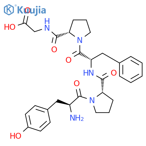 Glycine,L-tyrosyl-L-prolyl-L-phenylalanyl-L-prolyl- structure