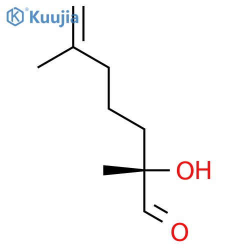 6-HEPTENAL, 2-HYDROXY-2,6-DIMETHYL-, (S)- structure