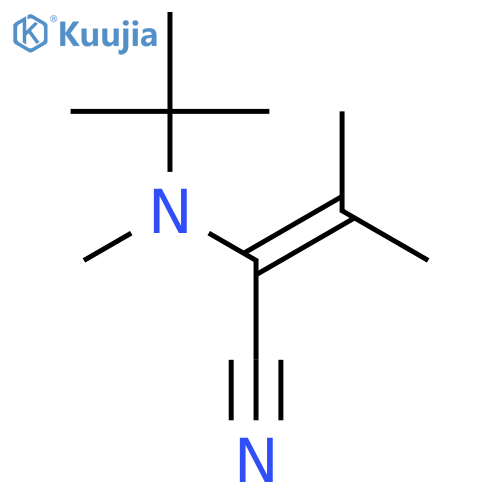 2-Butenenitrile,2-[(1,1-dimethylethyl)methylamino]-3-methyl- structure