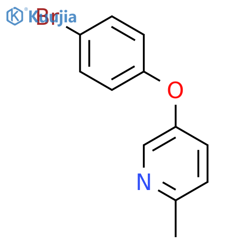 Pyridine, 5-(4-bromophenoxy)-2-methyl- structure