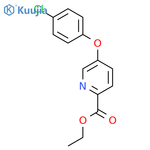 ethyl 5-(4-chlorophenoxy)pyridine-2-carboxylate structure