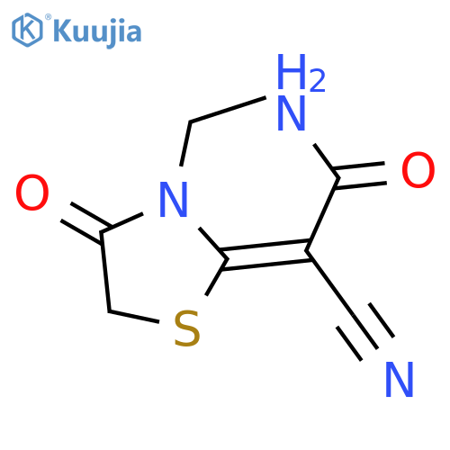 2-cyano-2-(3-ethyl-4-oxo-1,3-thiazolidin-2-ylidene)acetamide structure