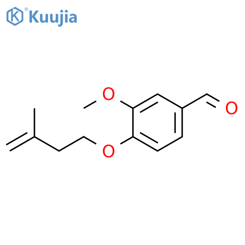 3-methoxy-4-(3-methylbut-3-en-1-yl)oxybenzaldehyde structure