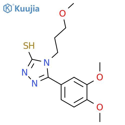 5-(3,4-Dimethoxyphenyl)-4-(3-methoxypropyl)-4H-1,2,4-triazole-3-thiol structure