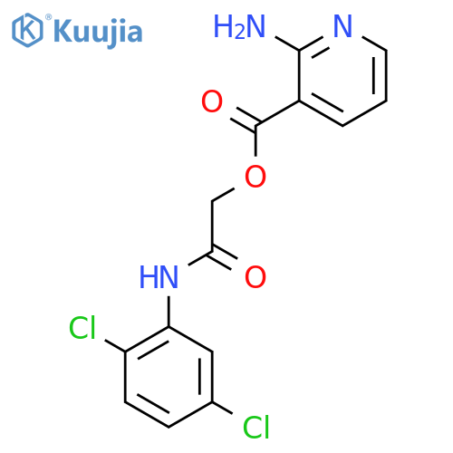 (2,5-dichlorophenyl)carbamoylmethyl 2-aminopyridine-3-carboxylate structure