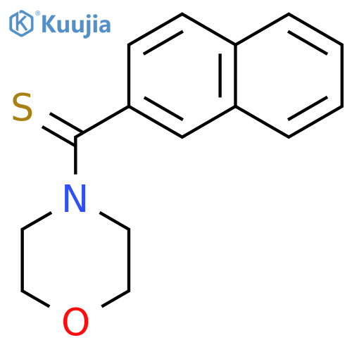 Morpholine, 4-(2-naphthalenylthioxomethyl)- structure