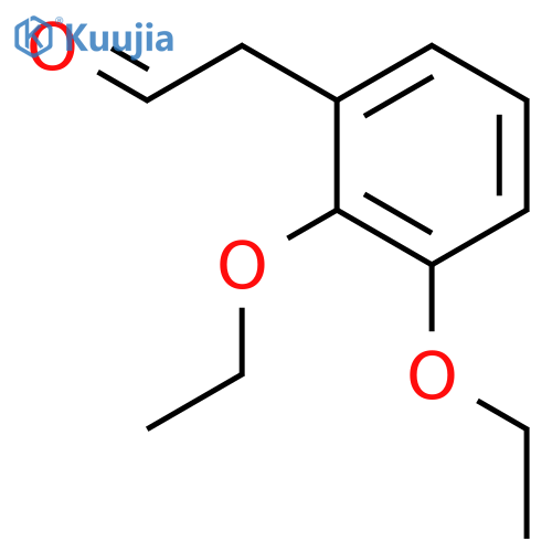 Benzeneacetaldehyde,2,3-diethoxy- structure
