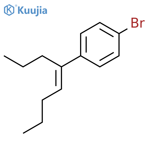 Benzene, 1-bromo-4-[(1E)-1-propyl-1-pentenyl]- structure