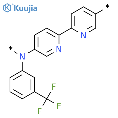 Poly[[2,2'-bipyridine]-5,5'-diyl[[3-(trifluoromethyl)phenyl]imino]] structure
