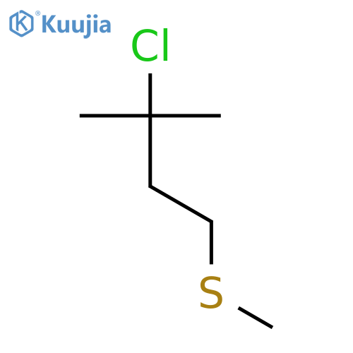 Butane, 3-chloro-3-methyl-1-(methylthio)- structure