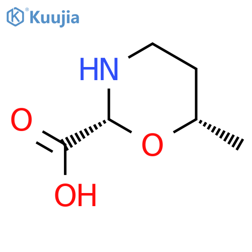 2H-1,3-Oxazine-2-carboxylicacid, tetrahydro-6-methyl-, (2R,6S)-rel- structure