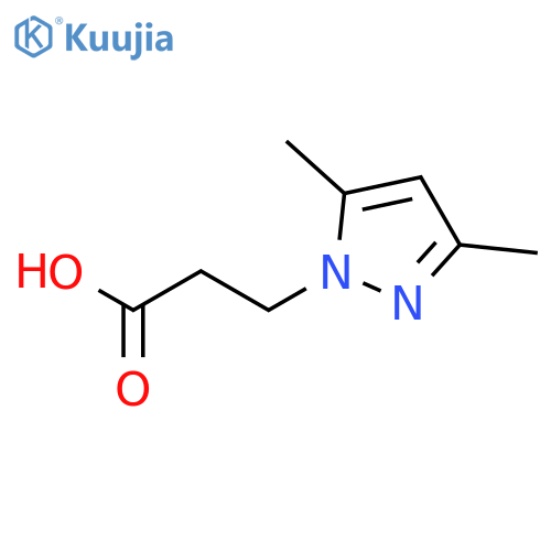 3-(3,5-Dimethyl-1H-pyrazol-1-yl)propanoic acid structure