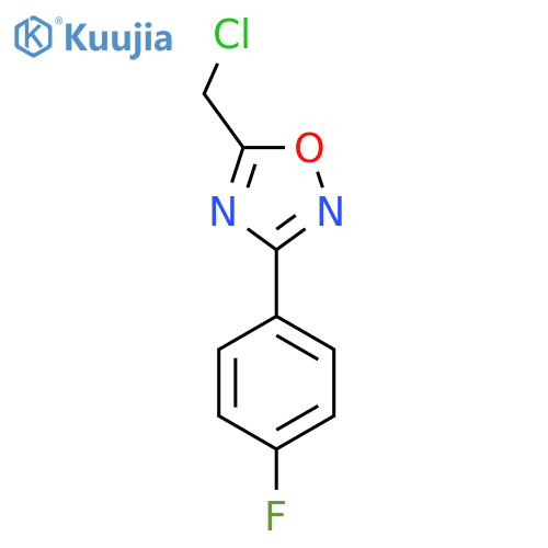 5-(Chloromethyl)-3-(4-fluorophenyl)-1,2,4-oxadiazole structure