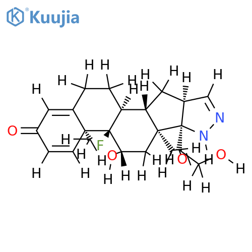 9-fluoro-2',16&#x3B2;-dihydro-11&#x3B2;,21-dihydroxypregna-1,4-dieno[17,16-c]pyrazole-3,20-dione structure