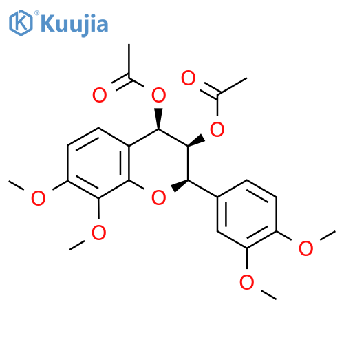[(2R,3S,4R)-4-Acetyloxy-2-(3,4-dimethoxyphenyl)-7,8-dimethoxy-3,4-dihydro-2H-chromen-3-yl] acetate structure