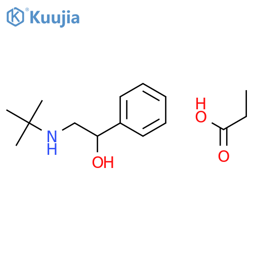 propanoic acid - 2-(tert-butylamino)-1-phenylethanol (1:1) structure