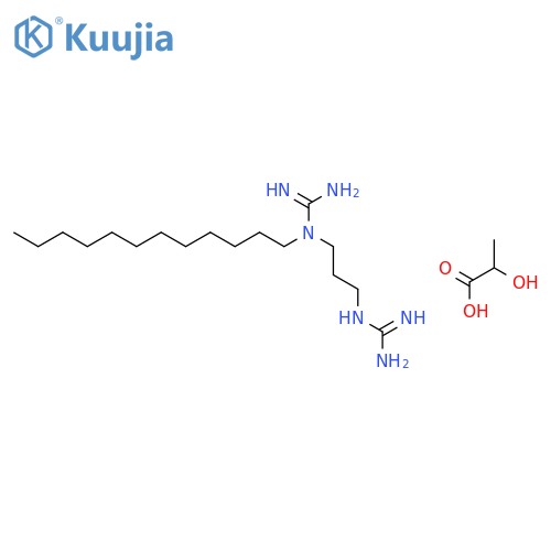 1-[3-(diaminomethylideneamino)propyl]-1-dodecylguanidine;2-hydroxypropanoic Acid structure