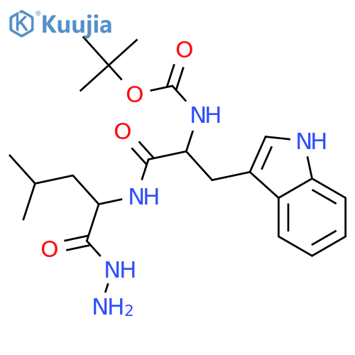 L-Leucine,N-[N-[(1,1-dimethylethoxy)carbonyl]-L-tryptophyl]-, hydrazide (9CI) structure