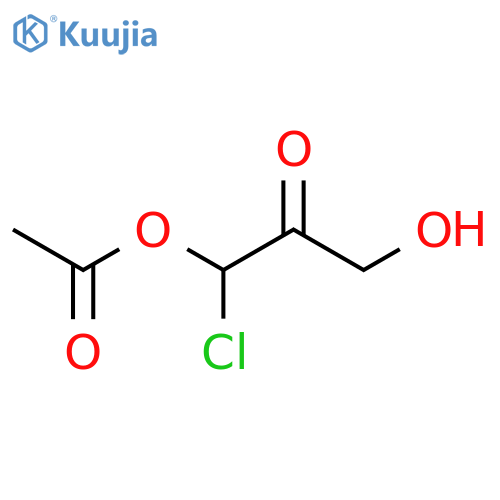 2-Propanone,1-(acetyloxy)-1-chloro-3-hydroxy- structure
