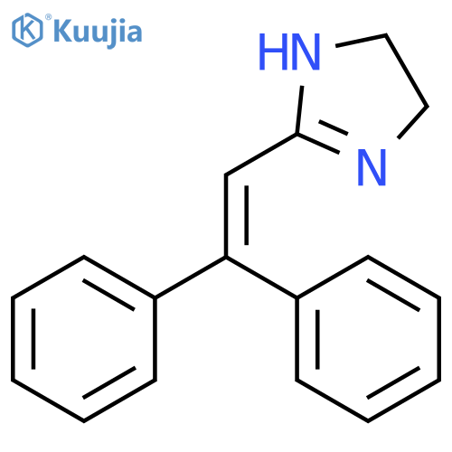 1H-IMIDAZOLE, 2-(2,2-DIPHENYLETHENYL)-4,5-DIHYDRO- structure
