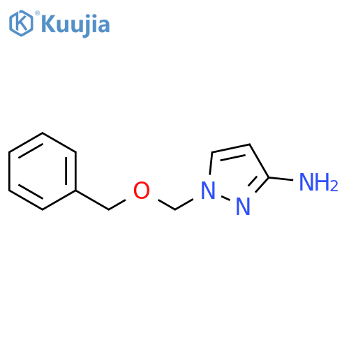 1H-Pyrazol-3-amine, 1-[(phenylmethoxy)methyl]- structure