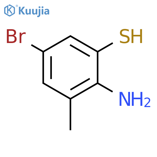 Benzenethiol, 2-amino-5-bromo-3-methyl- structure