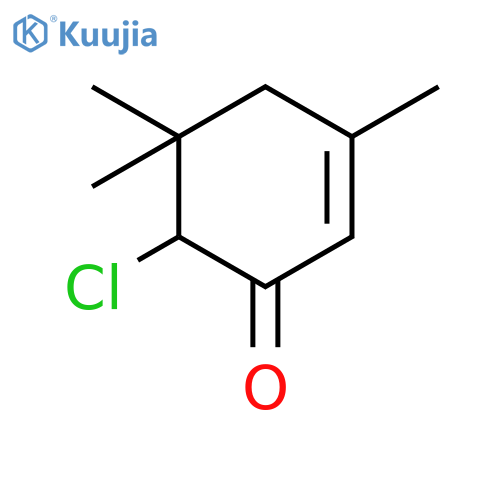 (6R)-6-chloro-3,5,5-trimethylcyclohex-2-en-1-one structure