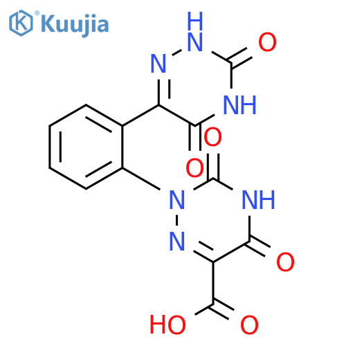 1,2,4-Triazine-6-carboxylicacid,2,3,4,5-tetrahydro-3,5-dioxo-2-[2-(2,3,4,5-tetrahydro-3,5-dioxo-1,2,4-triazin-6-yl)phenyl]- structure