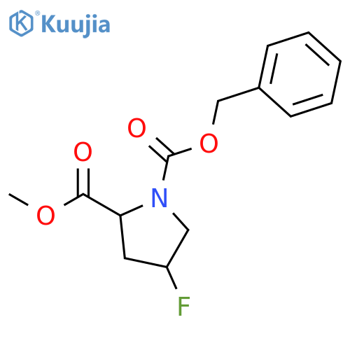 (2S,4S)-1-Benzyl 2-methyl 4-fluoropyrrolidine-1,2-dicarboxylate structure