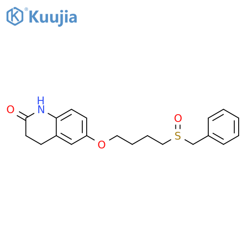 2(1H)-QUINOLINONE, 3,4-DIHYDRO-6-[4-[(PHENYLMETHYL)SULFINYL]BUTOXY]- structure