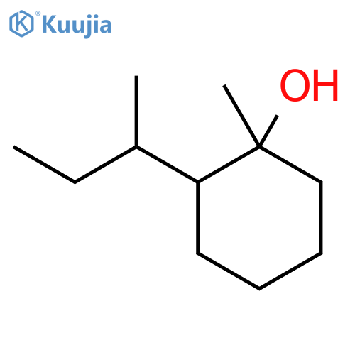 2-(butan-2-yl)-1-methylcyclohexan-1-ol structure