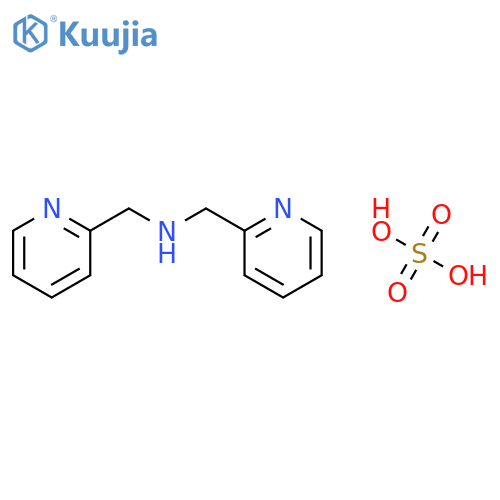 1-(2-pyridyl)-N-(2-pyridylmethyl)methanamine; sulfuric acid structure