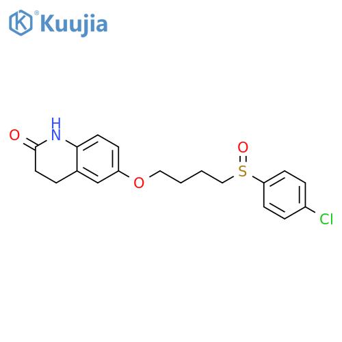 2(1H)-QUINOLINONE, 6-[4-[(4-CHLOROPHENYL)SULFINYL]BUTOXY]-3,4-DIHYDRO- structure