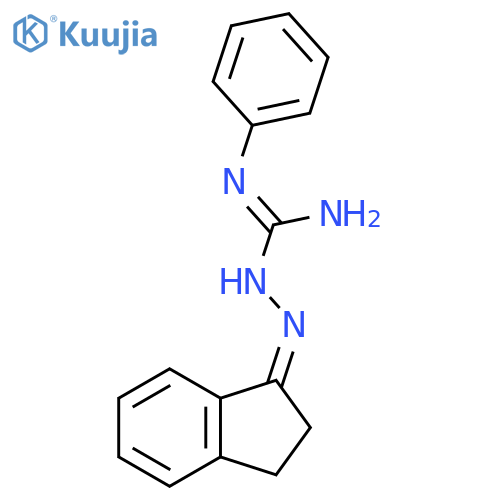1-[(Z)-2,3-Dihydroinden-1-ylideneamino]-2-phenylguanidine structure