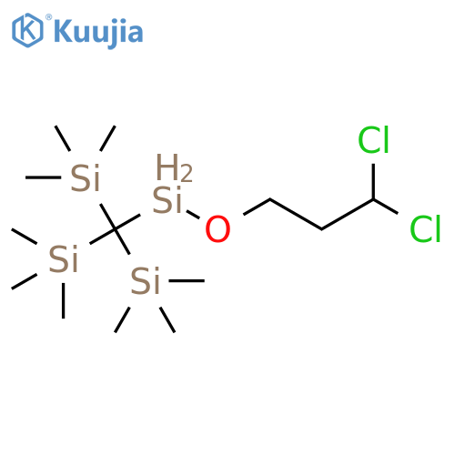 Silane, [(dichloropropoxysilyl)methylidyne]tris[trimethyl- structure