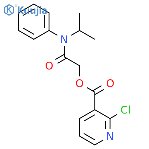 [Phenyl(propan-2-yl)carbamoyl]methyl 2-chloropyridine-3-carboxylate structure