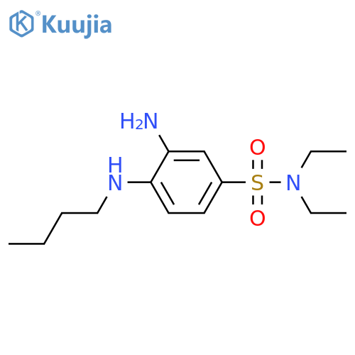 3-Amino-4-(butylamino)-N,N-diethylbenzene-1-sulfonamide structure