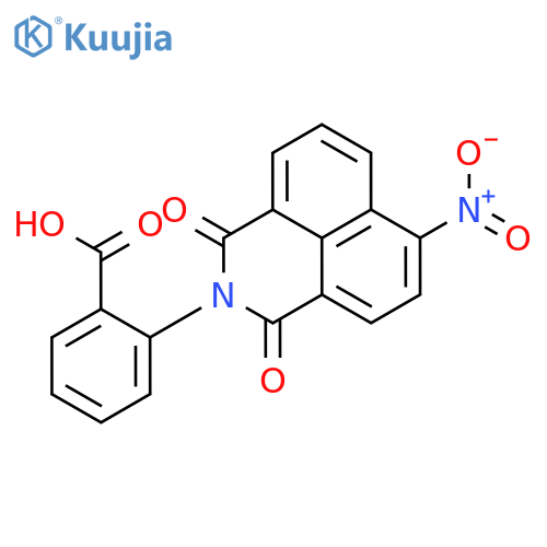 2-{10-nitro-2,4-dioxo-3-azatricyclo7.3.1.0,5,13trideca-1(13),5,7,9,11-pentaen-3-yl}benzoic acid structure