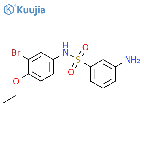 3-amino-N-(3-bromo-4-ethoxyphenyl)benzene-1-sulfonamide structure
