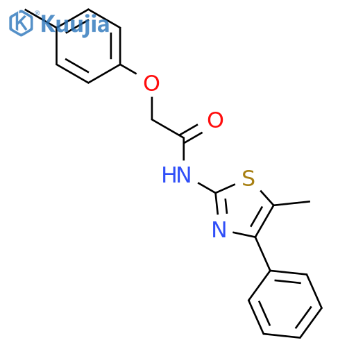 Acetamide, 2-(4-methylphenoxy)-N-(5-methyl-4-phenyl-2-thiazolyl)- structure
