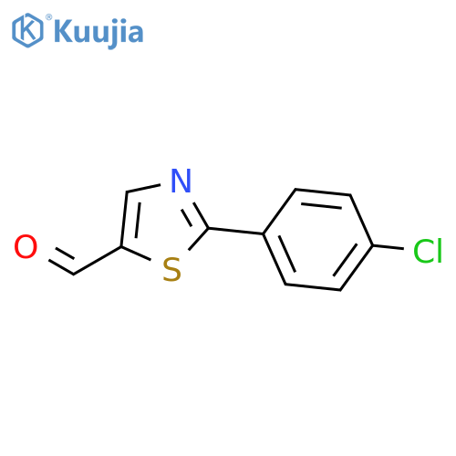 2-(4-Chlorophenyl)thiazole-5-carbaldehyde structure